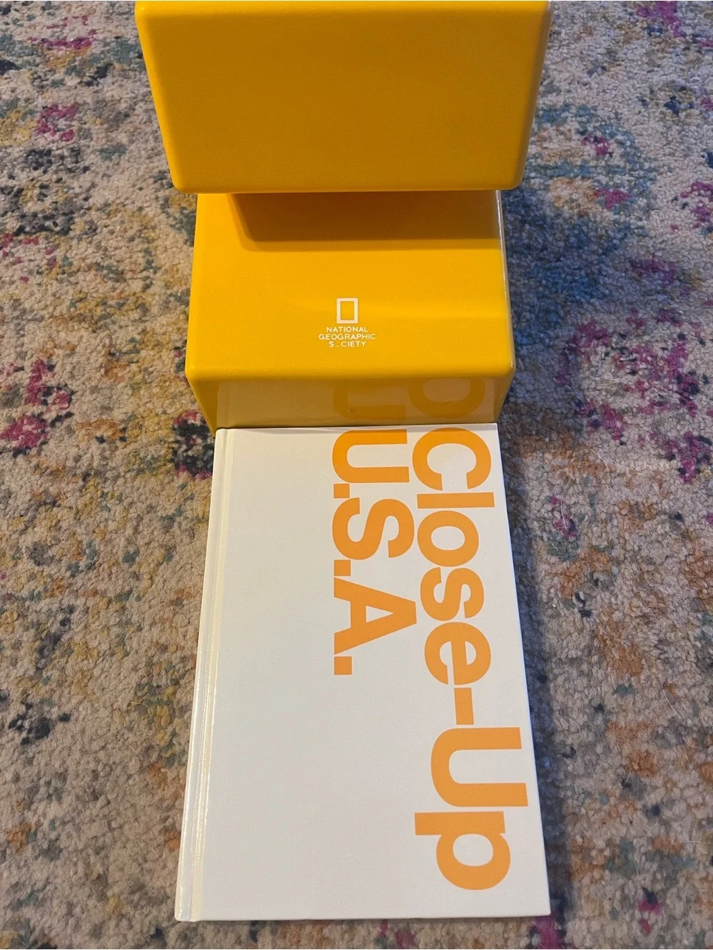 National Geographic Yellow Desk Caddy with Logo - Picture 2 of 8